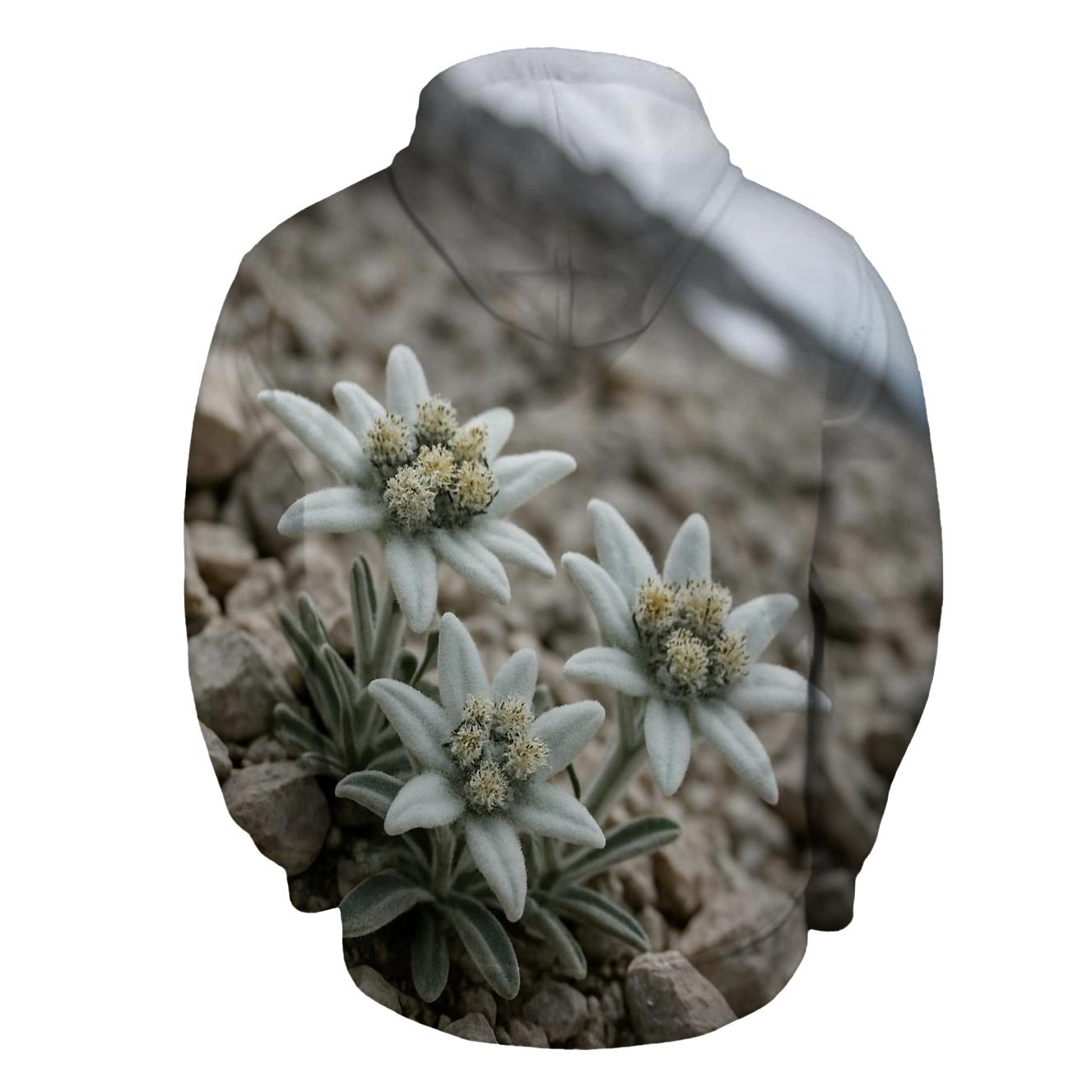 Alpine Edelweiss Among Limestone Scree hoodie designs