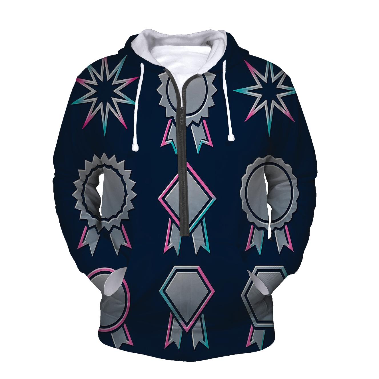 Chrome Starburst Badge Set premium hoodies