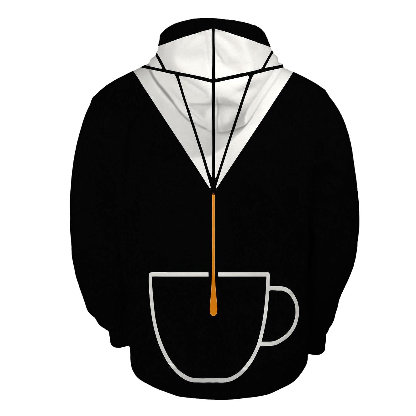 Filter Fold Geometry printed hoodies