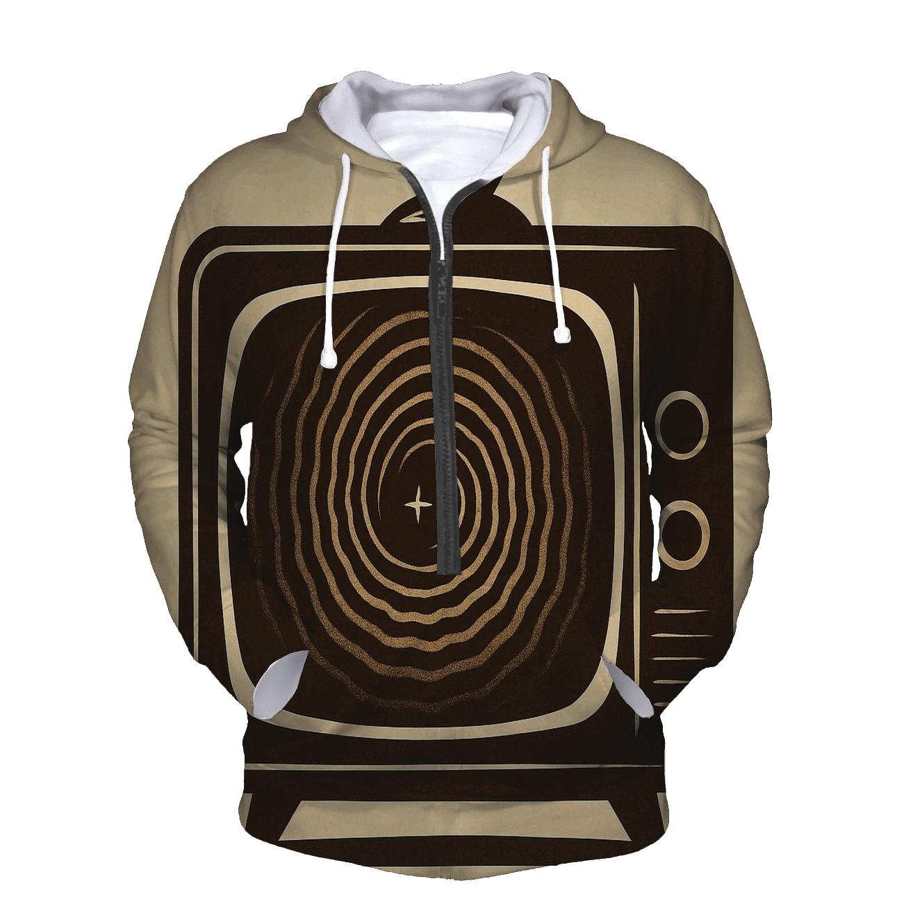Retro Television Star Portal zip-up hoodies