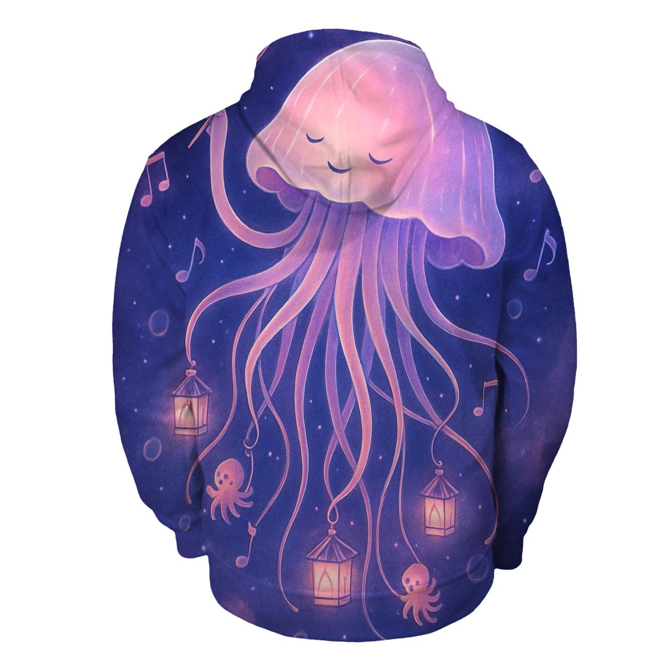 Lantern Jellyfish Orchestra embroidered hoodies