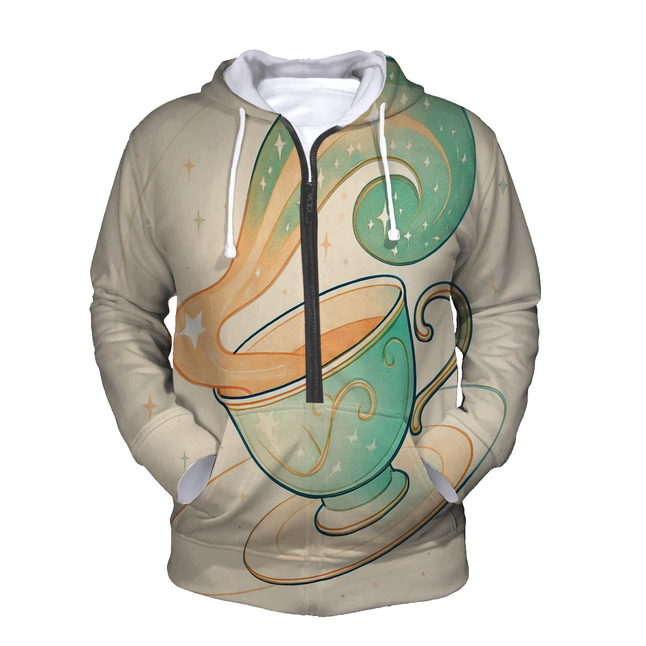 Teacup Comet Reverie zip-up hoodies