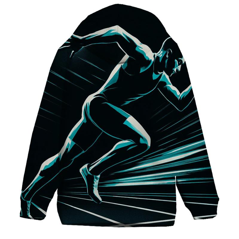 Midnight Sprint Lane Geometry hoodie trends