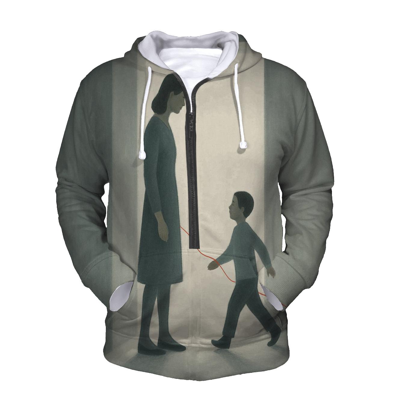 The Promise She Kept Without Saying It zip-up hoodies