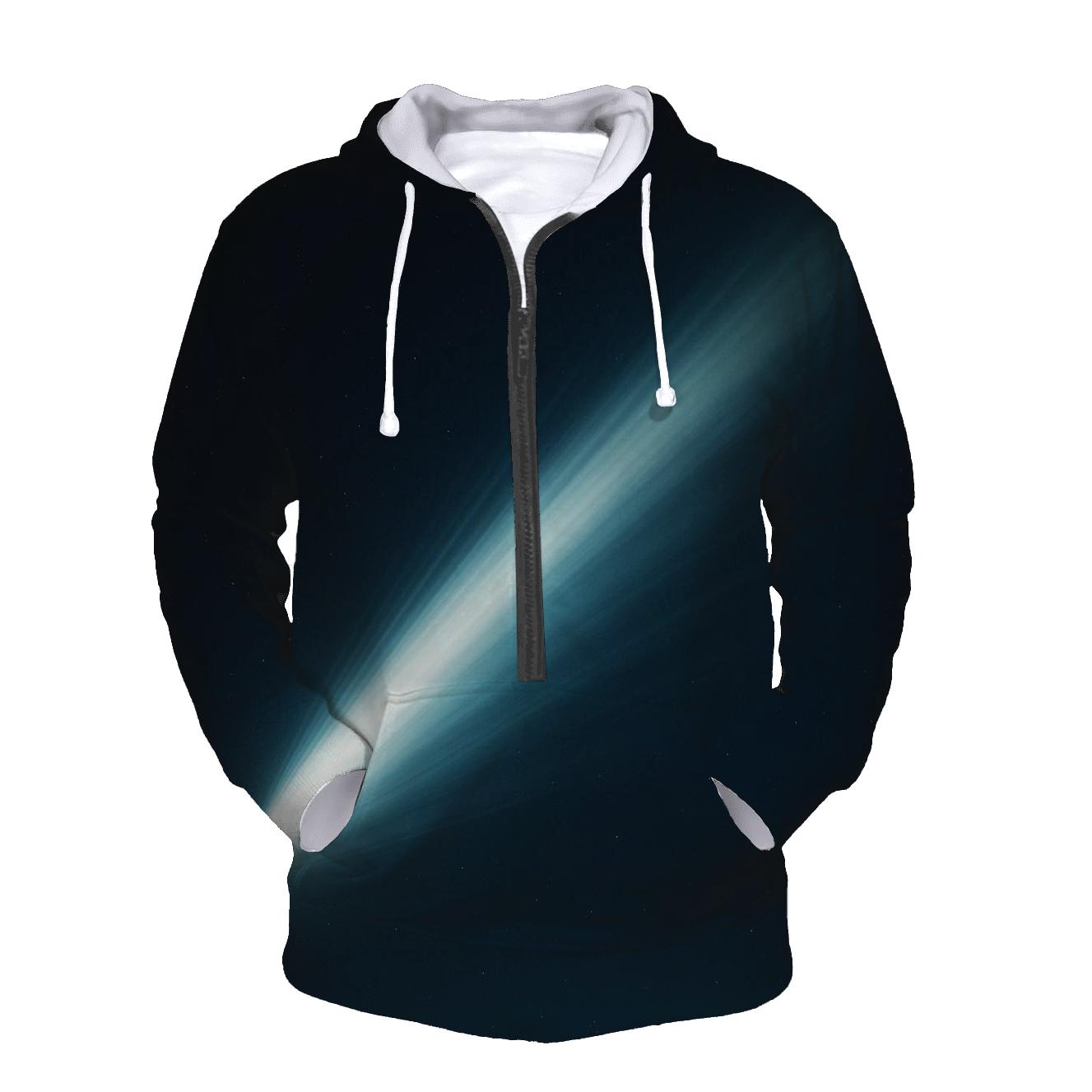 Comet Tail Linear Gradient printed hoodies