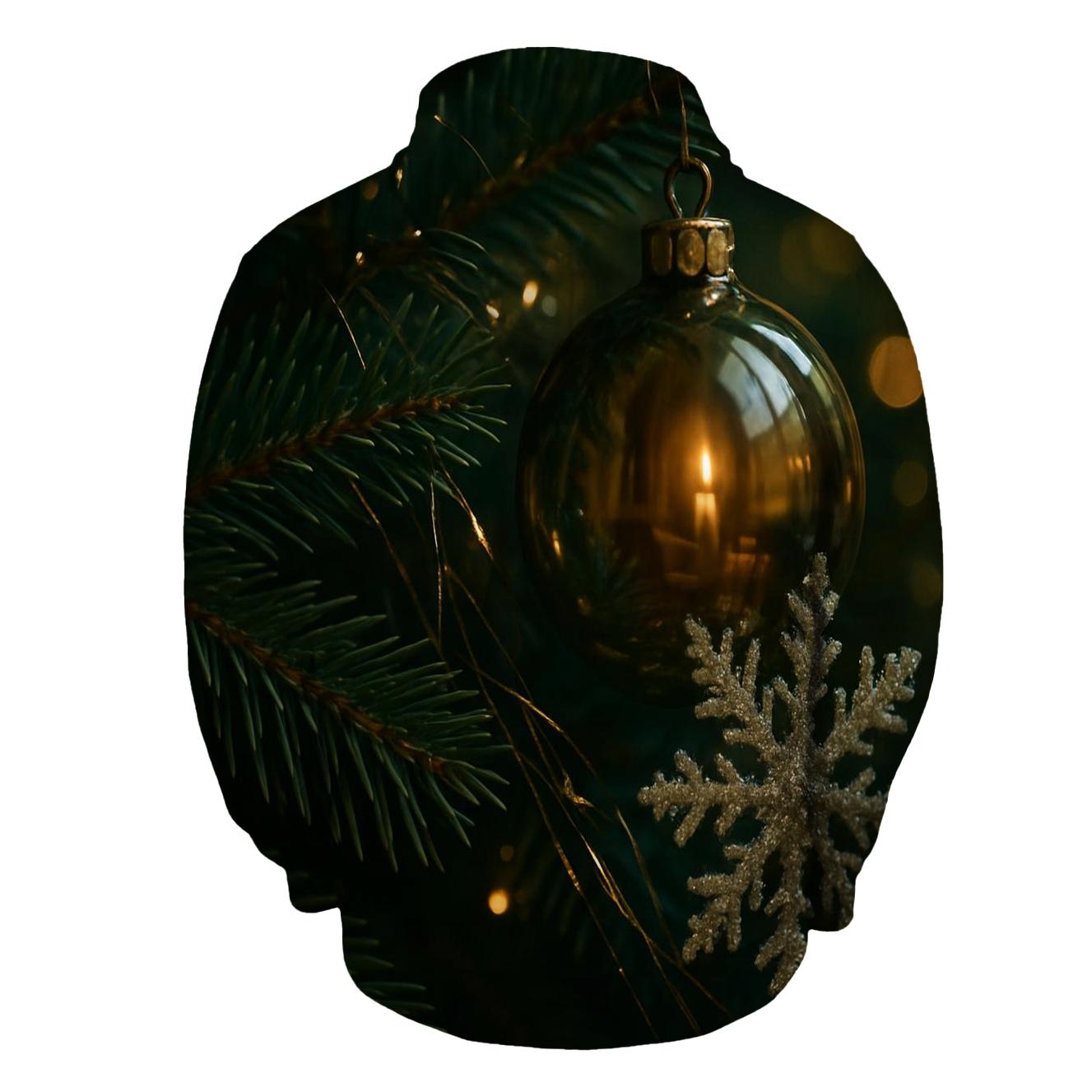 Tree Branch Baubles Reflecting Family Candlelight hoodie designs