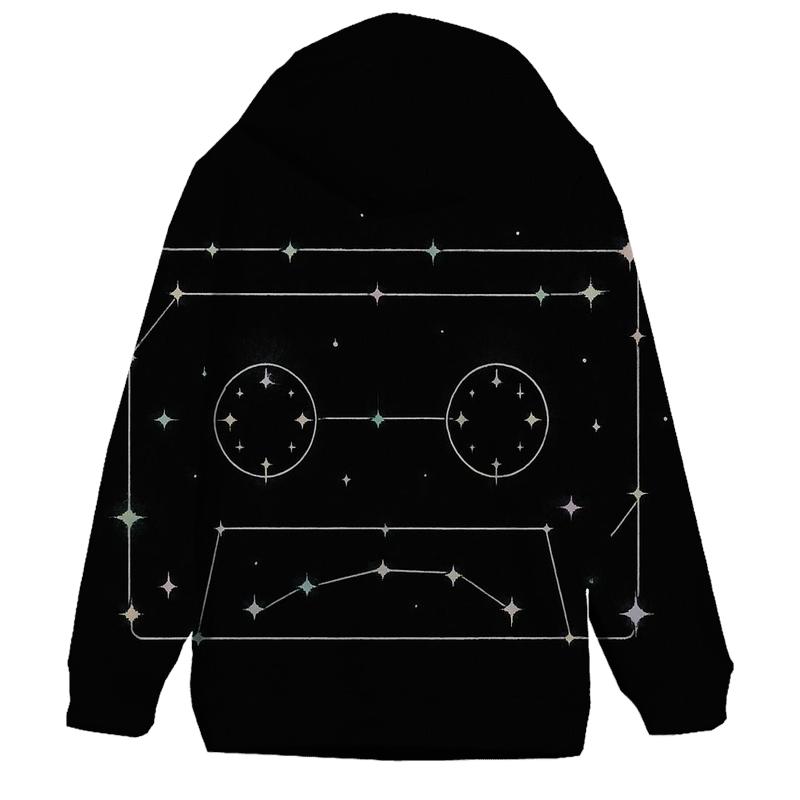 Cassette Constellation Map heavyweight hoodies