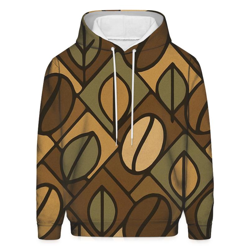 Bean Mosaic Tile embroidered hoodies