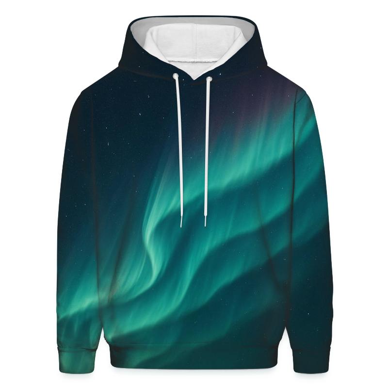 Aurora Oval Over Midnight Sea hoodies fashion
