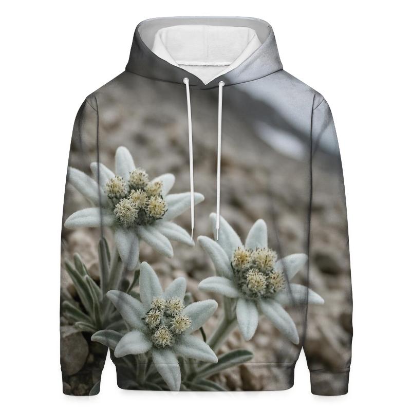 Alpine Edelweiss Among Limestone Scree hoodie styles