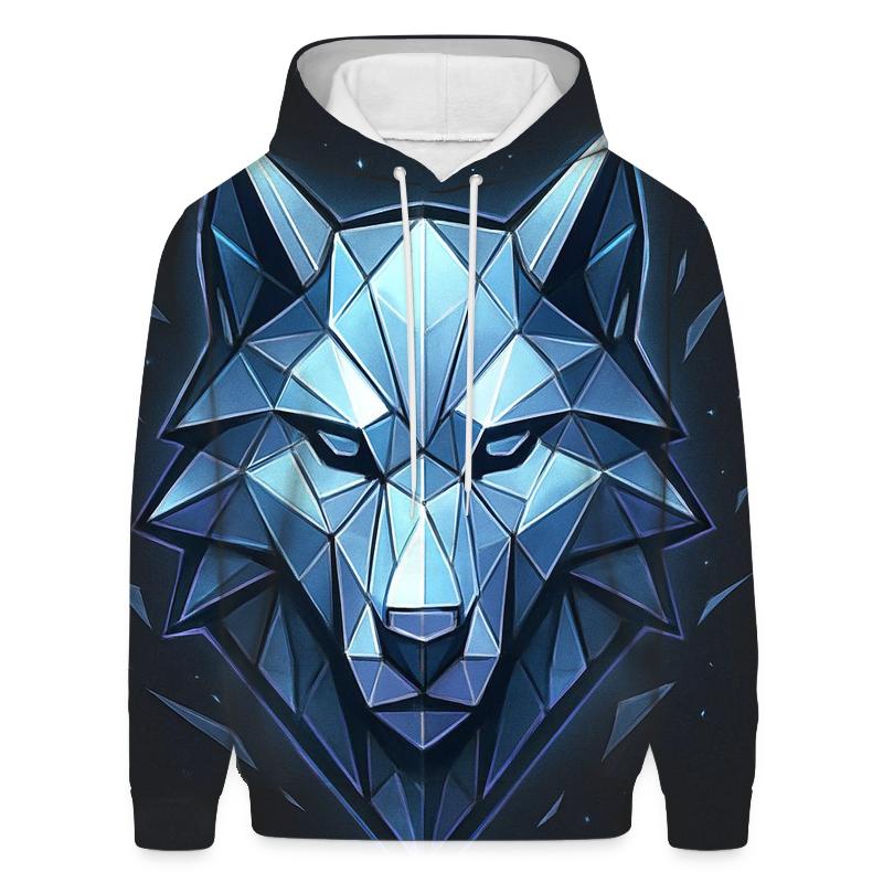 Prismatic Wolf Facet Emblem hoodie styles