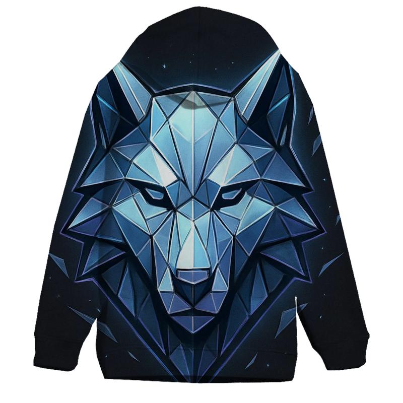 Prismatic Wolf Facet Emblem hoodie styles