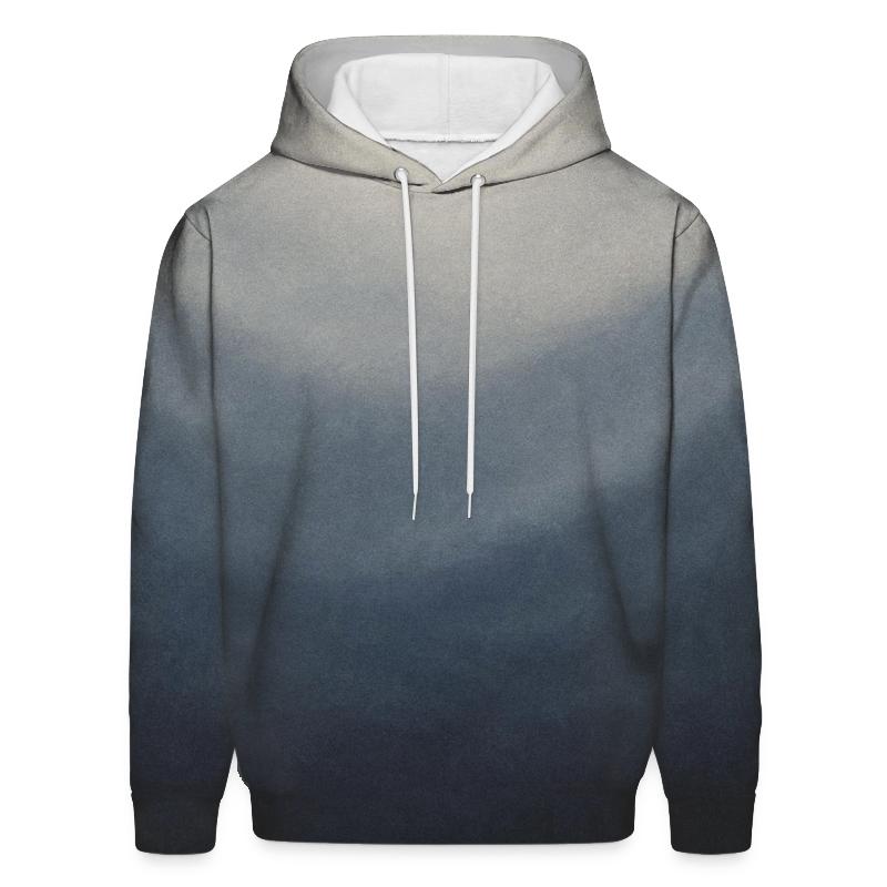 Moonlit Ink Wash Gradient premium hoodies