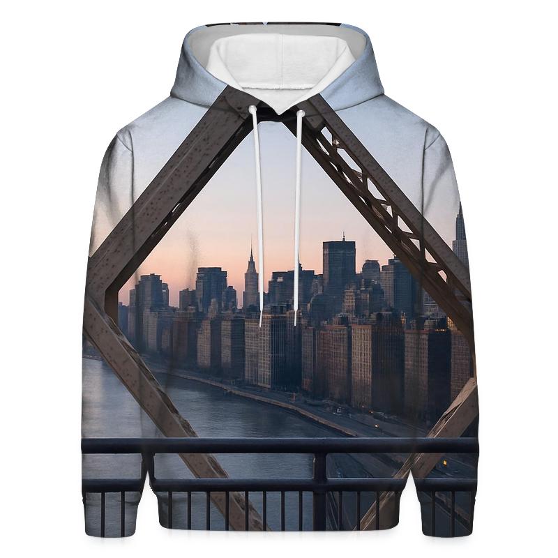 Queensboro Bridge Framing The East Side Skyline At Dawn hoodie trends