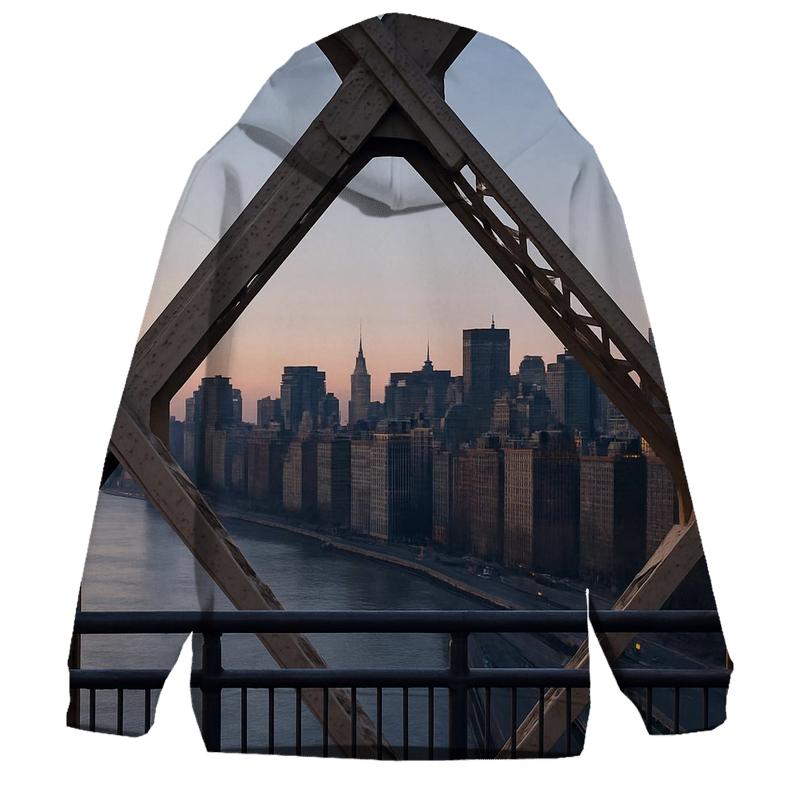 Queensboro Bridge Framing The East Side Skyline At Dawn hoodie trends