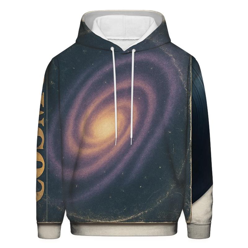 Worn Vinyl Record Galaxy Sleeve hoodie trends