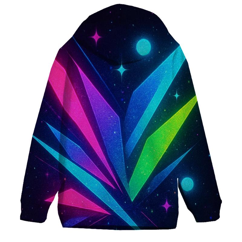 Neon Prism Streetlight Burst custom hoodies