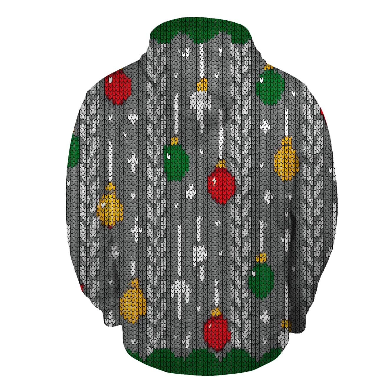 Icicle And Ornament Tinsel Ladder Design custom hoodies