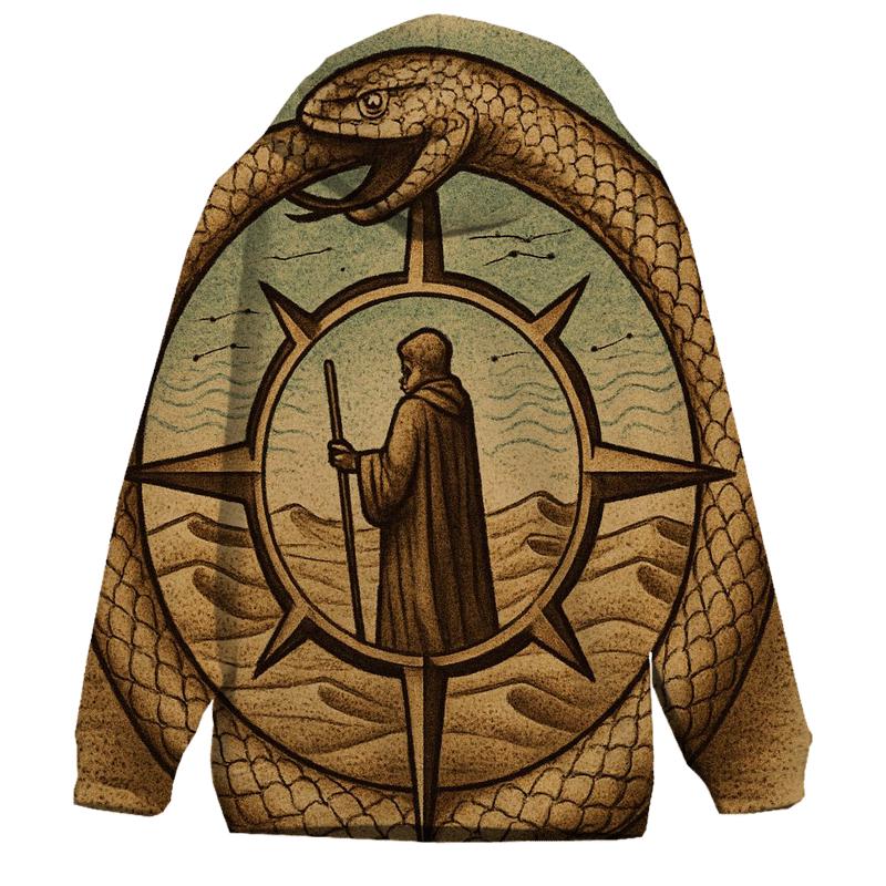 Dune Mirage Ouroboros Compass designer hoodies