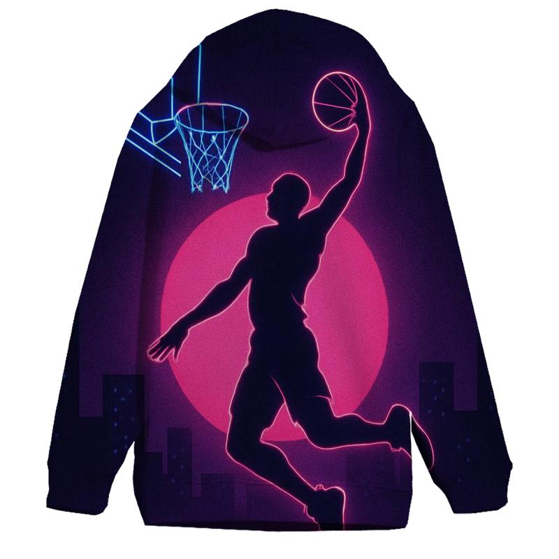 Neon Court Basketball Elevation hoodie designs