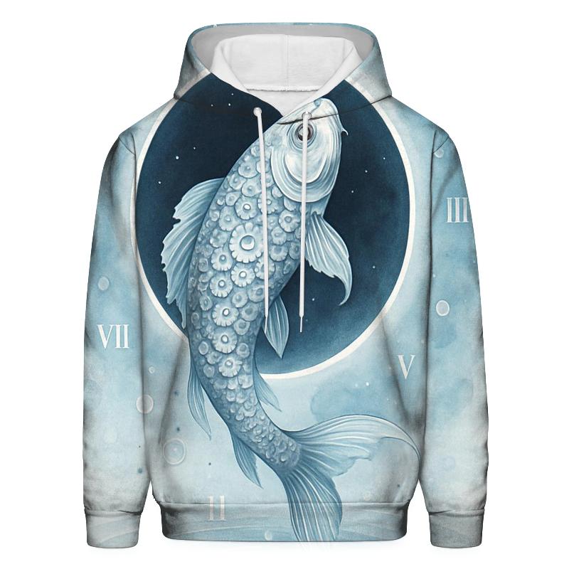 Clockwork Koi Eclipse zip-up hoodies