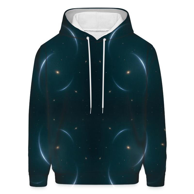 Gravitational Lens Arc Constellation lightweight hoodies