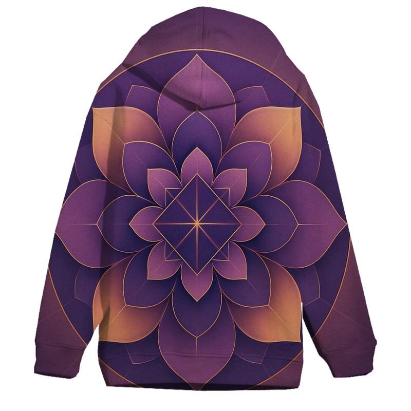 Radiant Geometry Bloom graphic hoodies