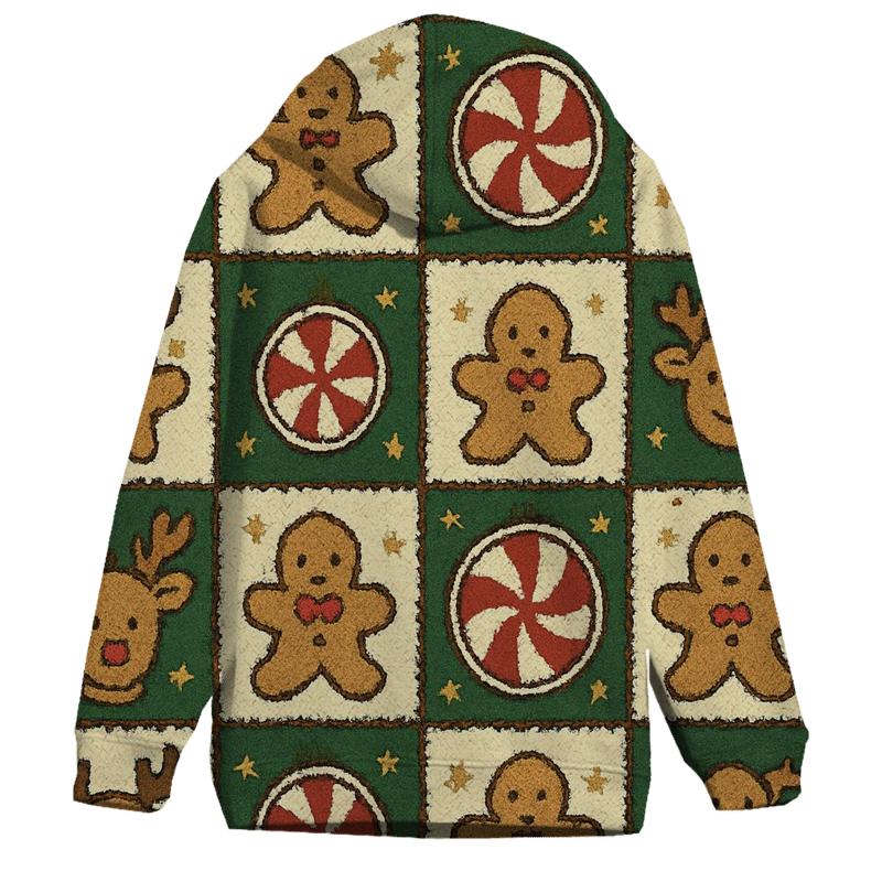 Reindeer Snack Time Checkerboard Design designer hoodies