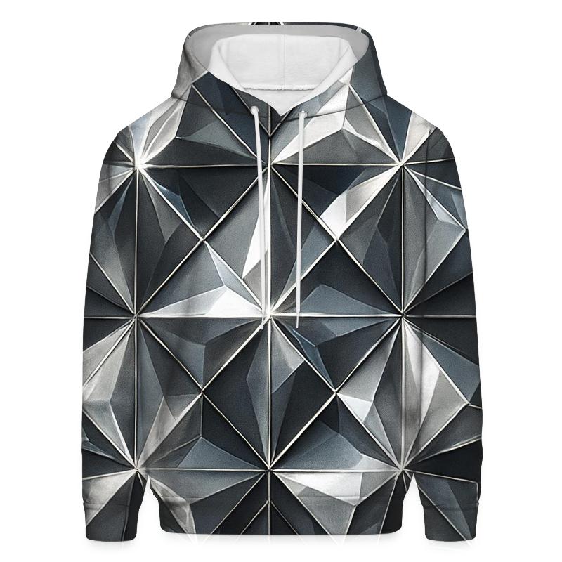 Silver Charcoal Facet Lattice hoodie designs