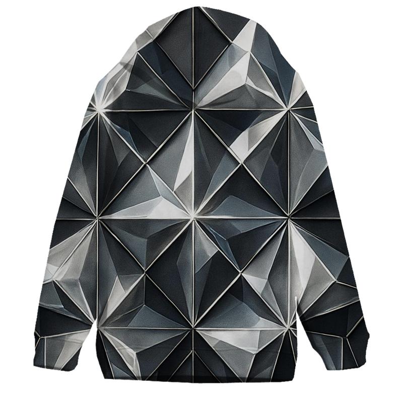 Silver Charcoal Facet Lattice hoodie designs