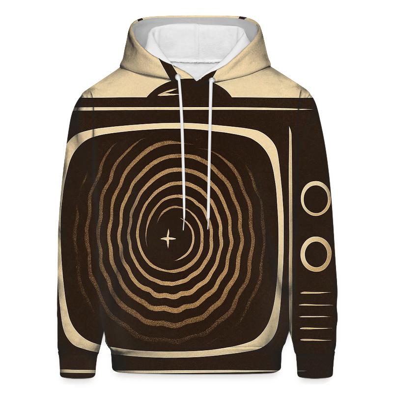 Retro Television Star Portal graphic hoodies