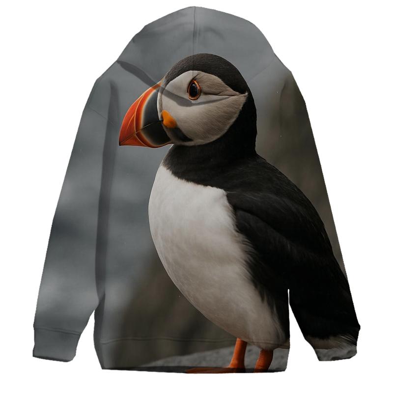Basalt Ledge Watch Atlantic Puffin printed hoodies