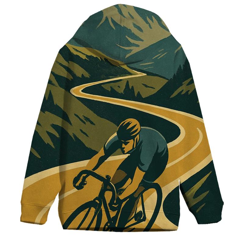 Mountain Switchback Cycling Rush printed hoodies