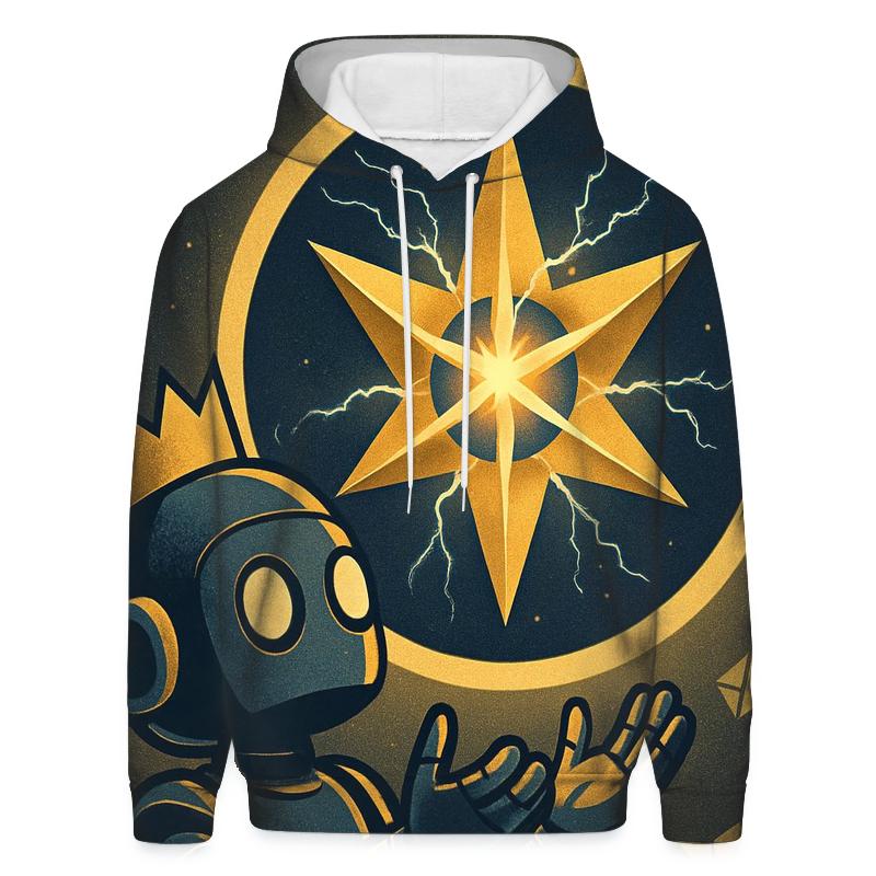 Paper Crown Star Engine premium hoodies