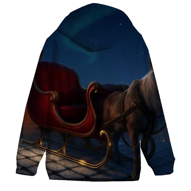 Midnight Sleigh Bells Above A Quiet Rooftop hoodie trends