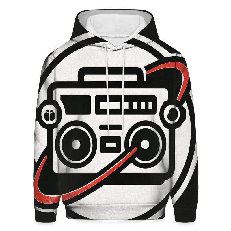 Boombox Orbit Badge printed hoodies