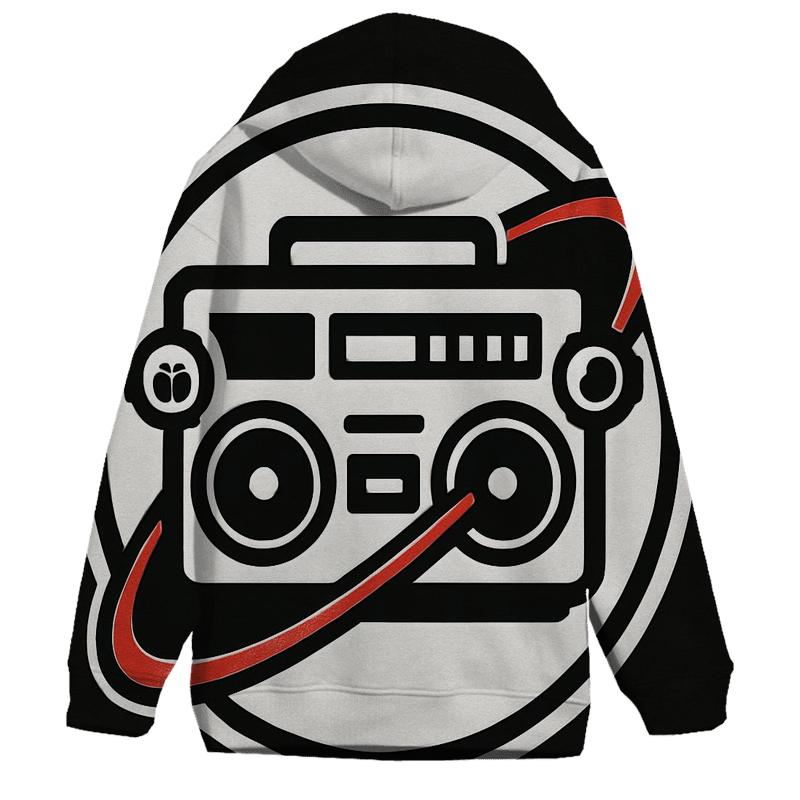 Boombox Orbit Badge printed hoodies