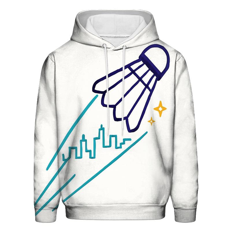 Skyline Badminton Shuttle Trail custom hoodies