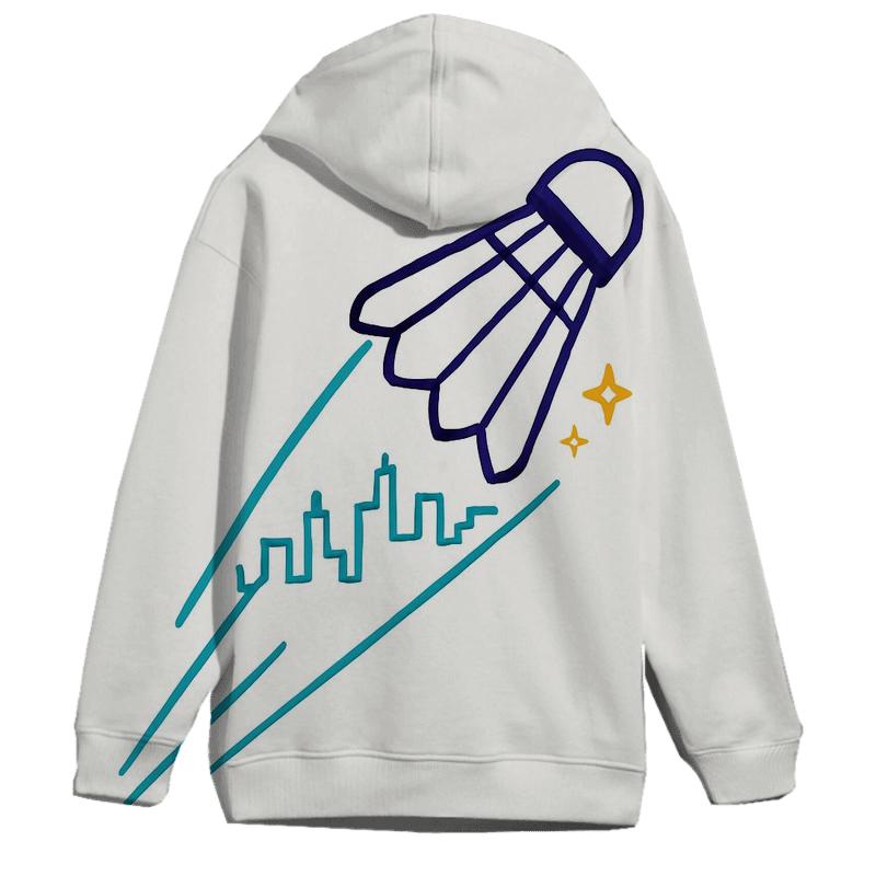 Skyline Badminton Shuttle Trail custom hoodies