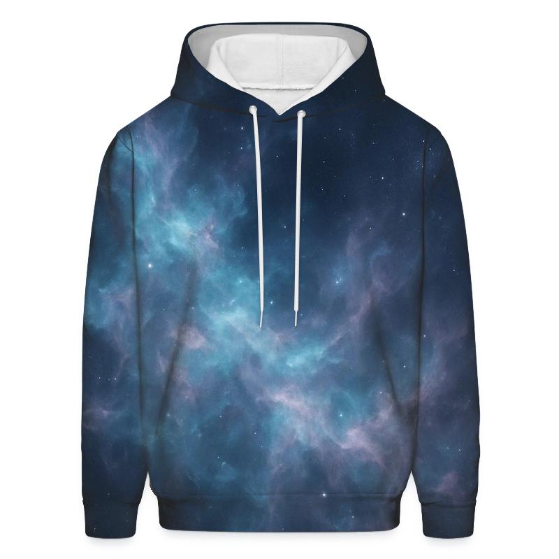 Nebula Filaments Over Dark Lagoon premium hoodies