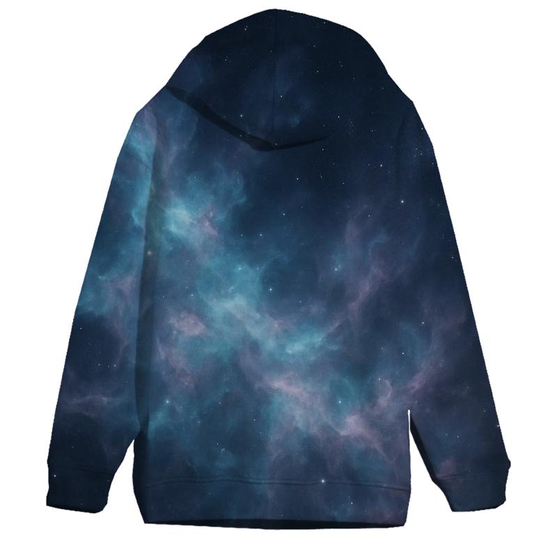 Nebula Filaments Over Dark Lagoon premium hoodies