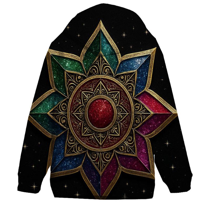 Jewel Tone Star Crest Emblem lightweight hoodies