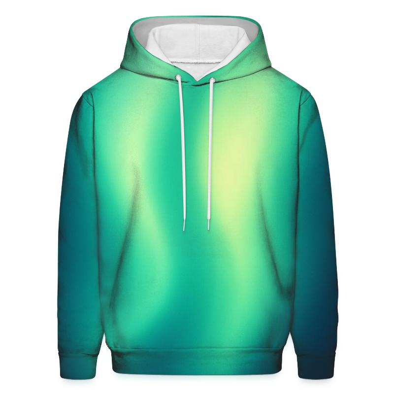 Aurora Drift Mesh Gradient zip-up hoodies