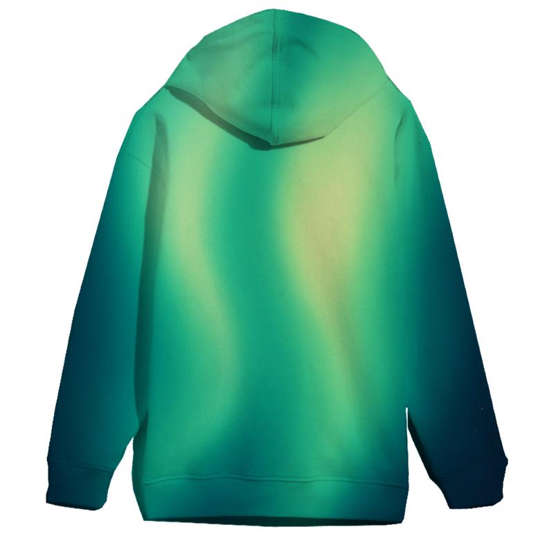 Aurora Drift Mesh Gradient zip-up hoodies