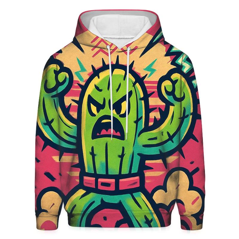 Cactus Thunder Totem designer hoodies
