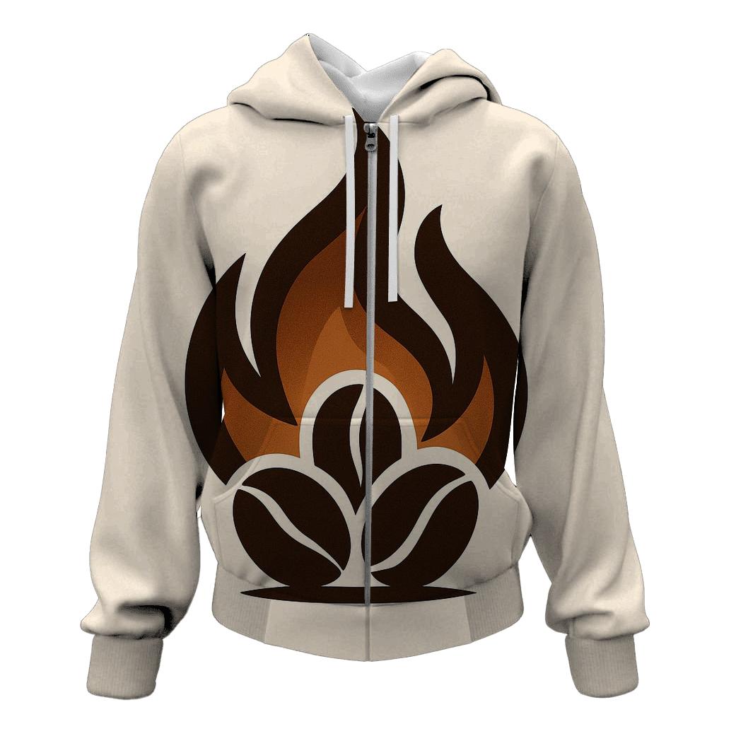 Roaster Flame Crest embroidered hoodies