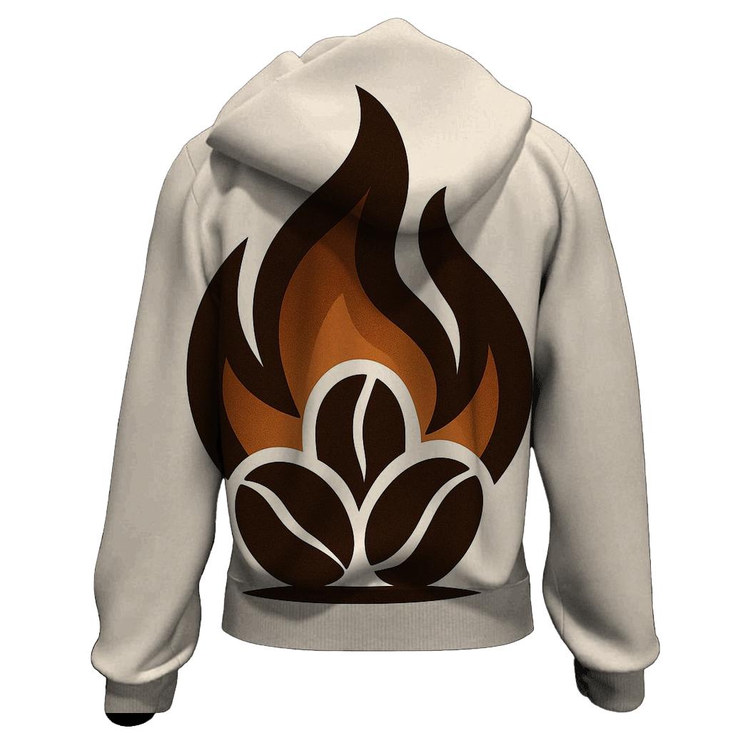 Roaster Flame Crest embroidered hoodies