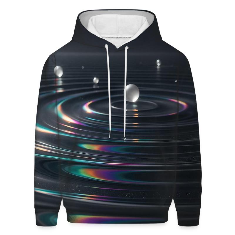 Holographic Ripple Mirror Pool hoodie styles