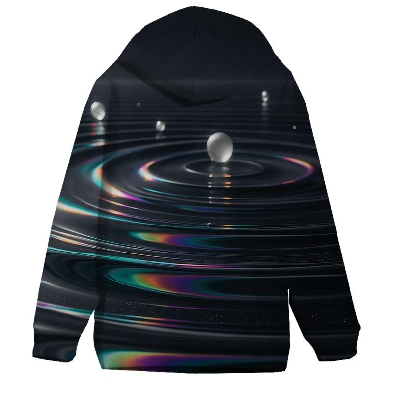 Holographic Ripple Mirror Pool hoodie styles