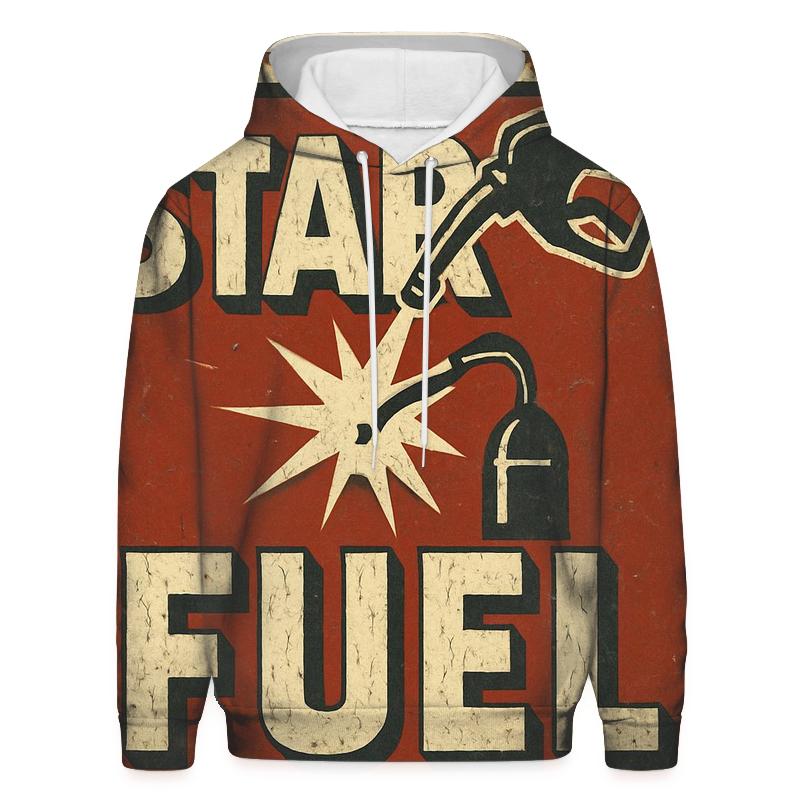 Antique Gas Station Sign For Star Fuel lightweight hoodies